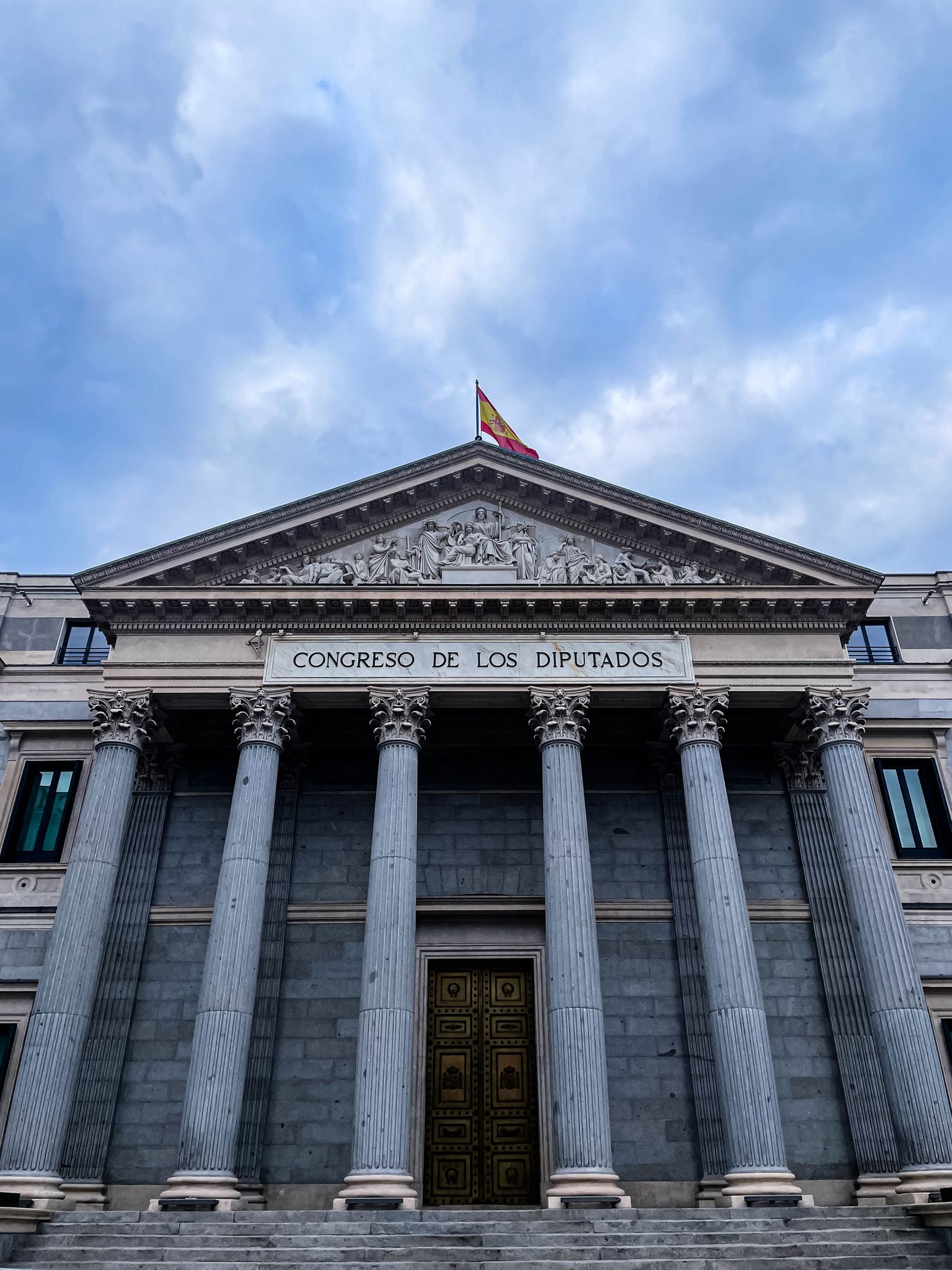 Fachada del Congreso de los Diputados en Madrid